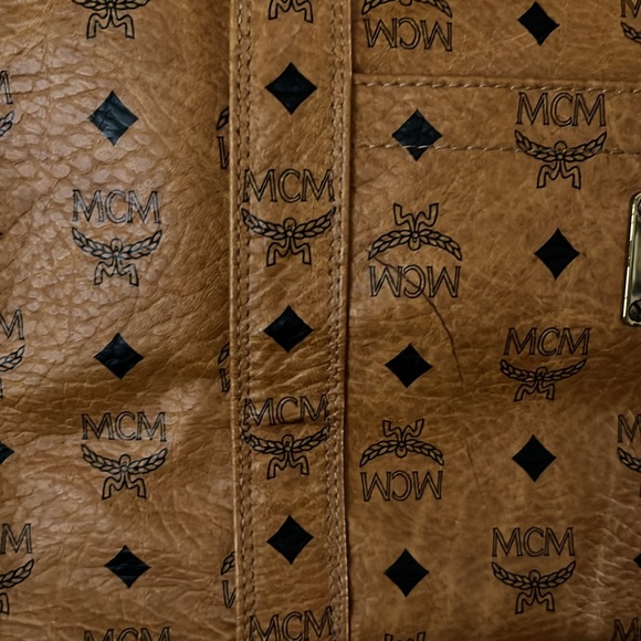 Vintage MCM Shopper Tote Cognac Visetos made in Germany - Picture 4 of 15